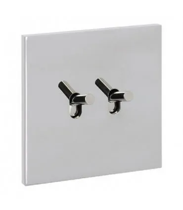 Art d'Arnould 67612 | Double poussoir à levier Art Epure Acier Miroir