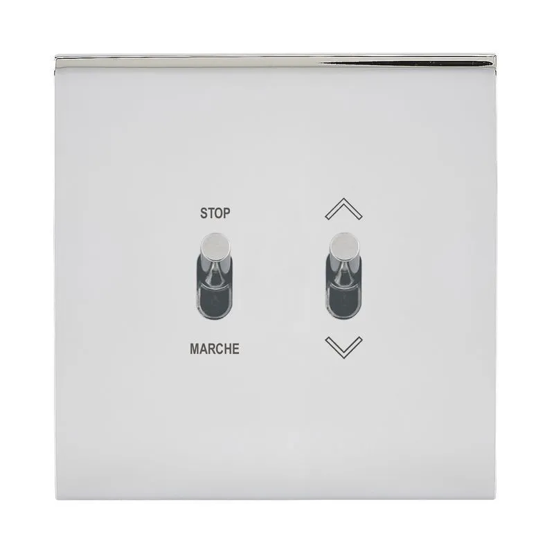 Art d'Arnould univers Epure commande de volet roulant à position fixe acier miroir (67620)