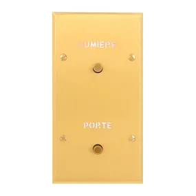 Art d'Arnould univers Mémoire guichet lumineux avec marquages Porte et Lumière or brossé (67293)