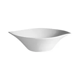 Assiette creuse FEUILLE 270x170mm Porcelaine Blanc
