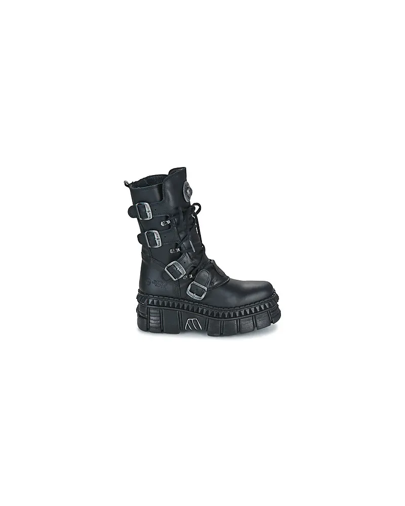 Bottes femmes New Rock M-WALL373-S6 Noir