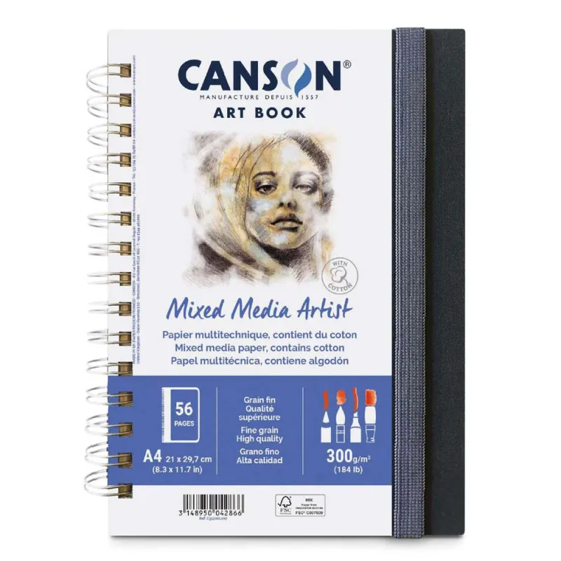 Carnet dessin Art Book Mixed Media Artist - Canson - A4 / A5