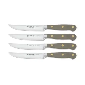 Couteaux à steak CLASSIC COLOUR , set de 4, 12 cm, huître de velours, Wüsthof ✔ 272 € ⭕ Kulina