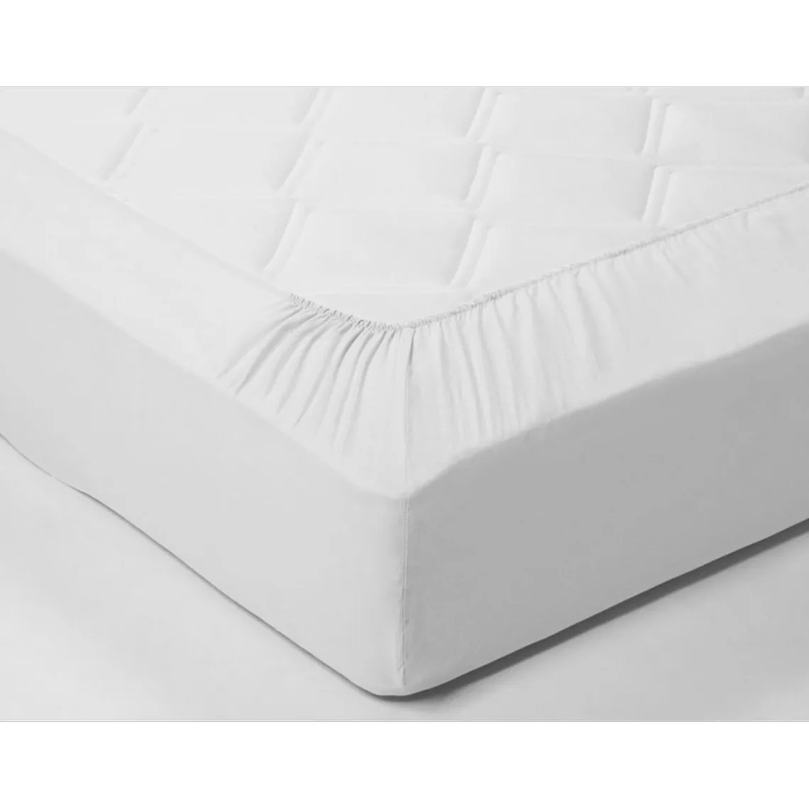 Drap-housse pur lin grands bonnets Becquet - Blanc | 3 Suisses
