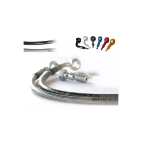 Durite de frein avant TECNIUM - Couleurs de durite et de raccords au choix - YZF-R6 2006-2007 Spéciale Street Bike