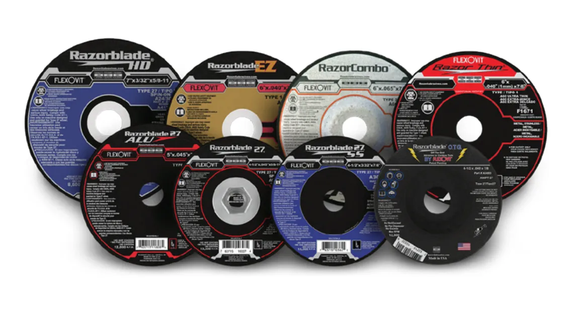 Flexovit A4175H Meule à tronçonner razorblade27hd 7" x 3/32" x 5/8"-11