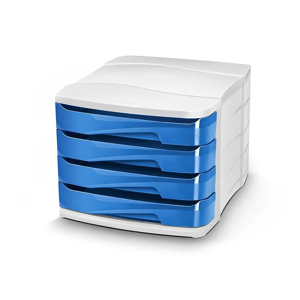 Pro Module de classement Gloss 4 tiroirs - Dimensions L29,2 x H24,6 x P38,6 c…