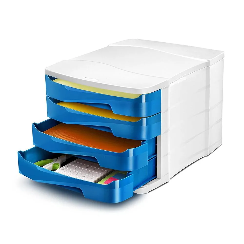 Pro Module de classement Gloss 4 tiroirs - Dimensions L29,2 x H24,6 x P38,6 c…