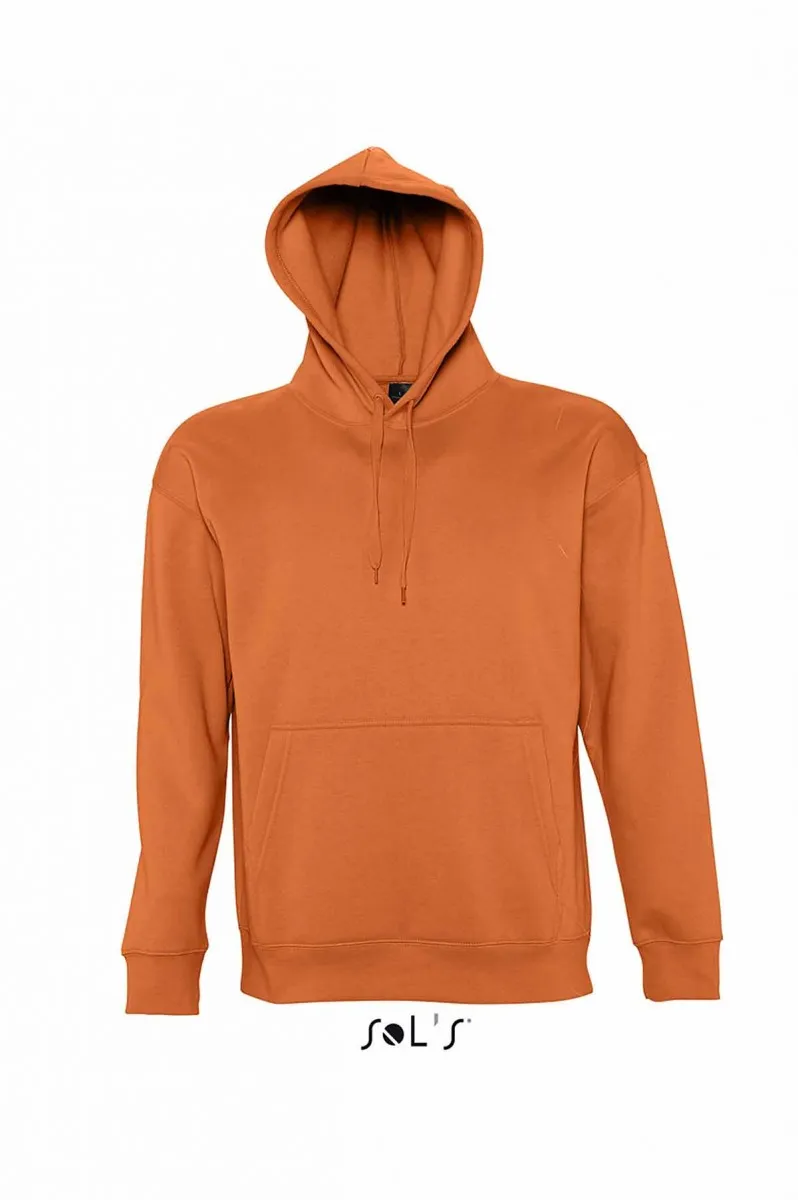 Sweat shirt capuche poche kangourou unisexe - 13251 - orange 