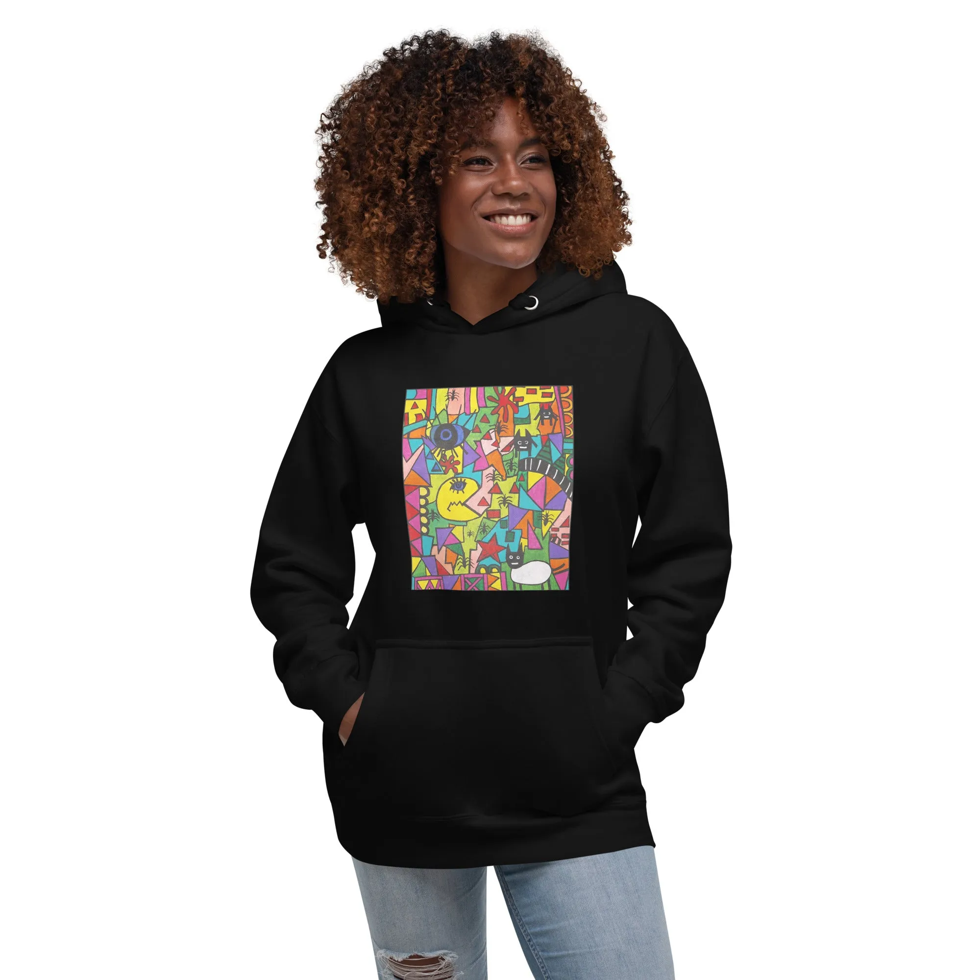 Sweat à capuche - Unisexe - SOUTENEZ UNE CHARITÉ - Art d'Afrique du Sud SA02 (Sweat à capuche en plusieurs couleurs)