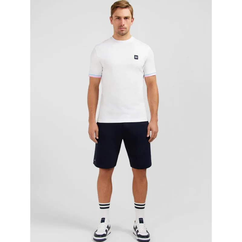 T-shirt logo brodé dos jarnac blanc homme - Eden Park | wimod