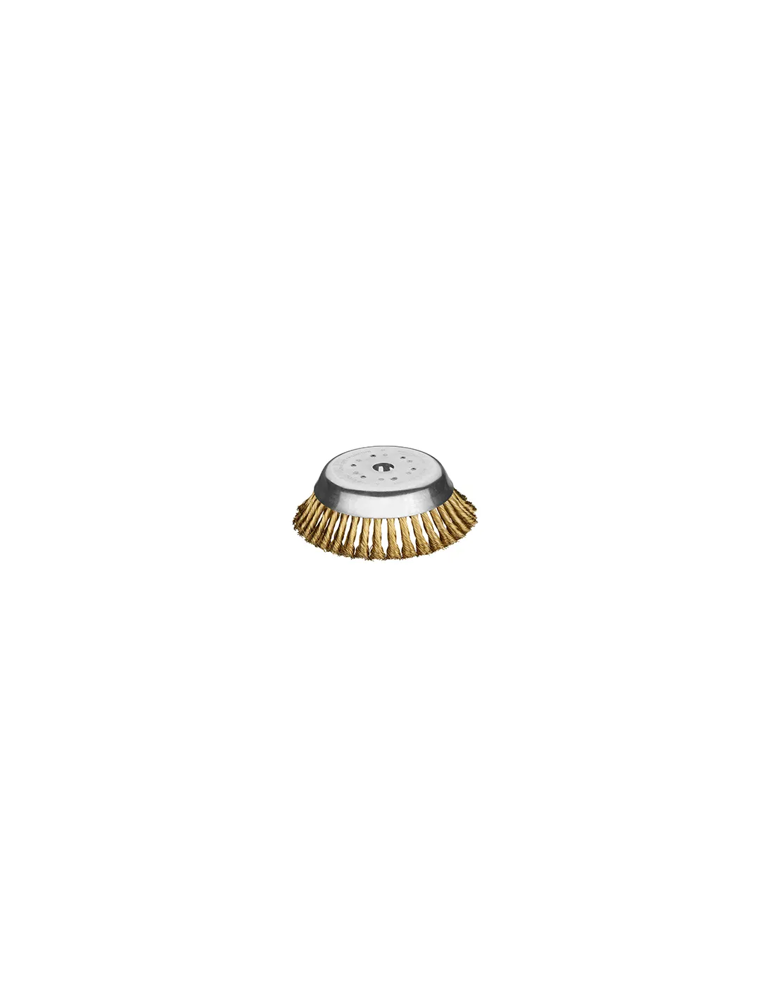 tête brosse conique 36 tresses laiton premium pour débroussailleuse stihl, dolmar, echo, jonsered, solo de 1 cv (0,7 kw) à max 2
